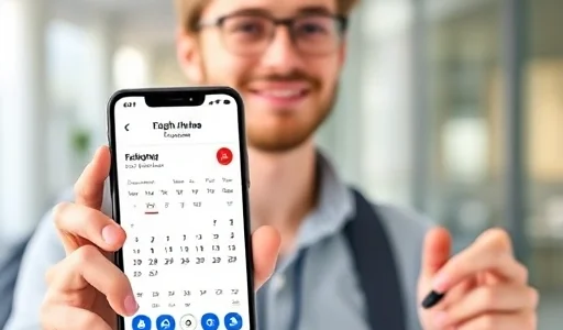 A modern traveler holding a smartphone displaying flight prices for Sochi to Samara route, with a calendar showing flexible dates, an airplane icon, and subtle visual hints of savings like a downward arrow or coin symbols, all in a clean, minimalist flat design style suitable for a travel tips article